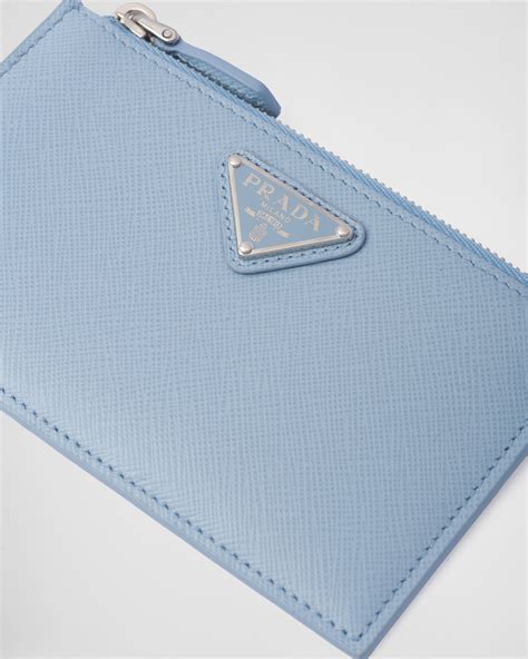 prada blue card holder|Prada card holder price.